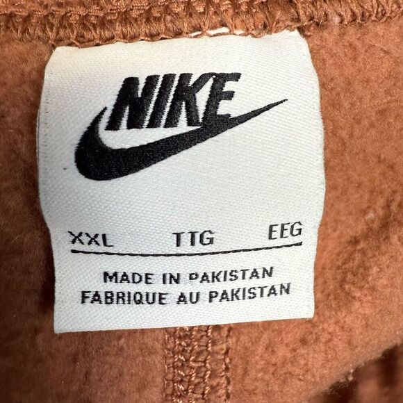 Nike Men's 2XL XXL Brown Fleece Lined Ankle Sweatpants Joggers Athletic - Picture 6 of 9